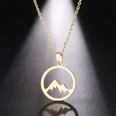 Men's Snowy Mountain Necklace