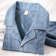 Men's Plaid Patterned Pajama Set