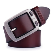 Vintage Cowhide Leather Belt for Men