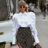 White Puff Sleeve Blouse