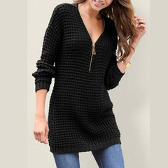V-Neck Winter Knit Pullover