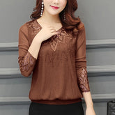 Women's Sequined Embroidered Blouse