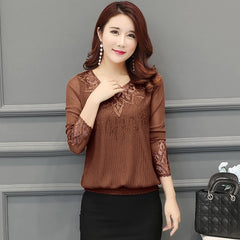Women's Sequined Embroidered Blouse