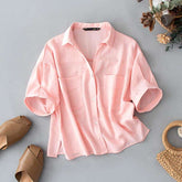 Women's Cotton Crop Shirt