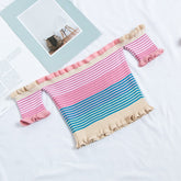 Women's Rainbow Striped Crop Top