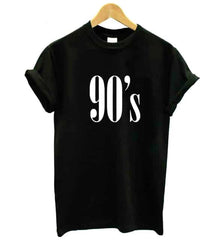 90's Letter Printed Party Women's T-Shirt