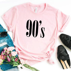 90's Letter Printed Party Women's T-Shirt