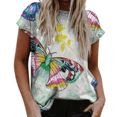 Women's Summer Butterfly Printed Blouse