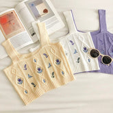 Women's Floral Embroidery Top