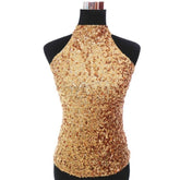 Luxury Sleeveless Sequined Women's Top