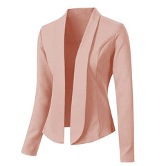 Casual Styled Solid Women's Blazer