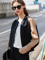 Women's Stand Collar Full Sleeved Jacket