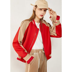 Women's Stand Collar Full Sleeved Jacket