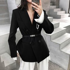 Women Black Tailored Blazer