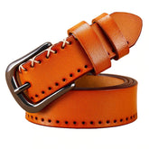 Women's Long Leather Belt