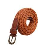 Women's Casual Braided Leather Belt
