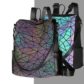 Women's Mosaic Design Luminous Travel Backpack