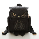 Fashion Owl Printed Women's PU Leather Backpack