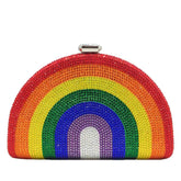 Women's Crystal Rainbow Clutch