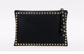 Women's Rivet Envelope Clutch