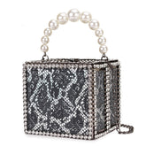 Women's Beaded Box Shoulder Bag