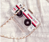 Women's Tape Cassette Design Clutch