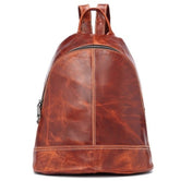 Women's Stitched Leather Style Backpack