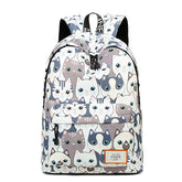 Women's Backpack with Cute Cats Print