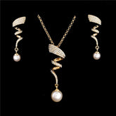 Women's Vintage Pearl Imitation Jewelry Set
