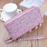 Women's Large Capacity Double Zipper Wallet