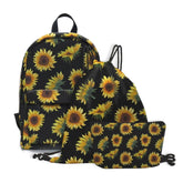 Sunflower Printing Backpack for Women