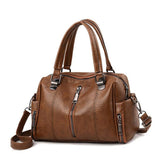 Women's Classic Shoulder Bag with Zipper