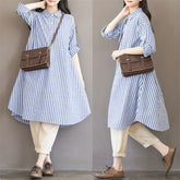 Cotton Striped Dress for Pregnant Women
