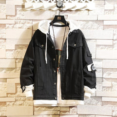 Men's Casual Denim Hoodie