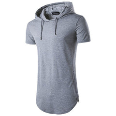 Men's Hooded Cotton Sport T-Shirt