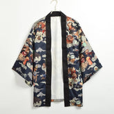 Cartoon Printed Japanese Short Kimono