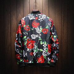 Men's Flower Patterned Jacket