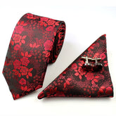 Floral Silk Accessories Set