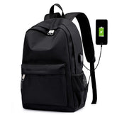 Men's Basic Backpack with USB Charging