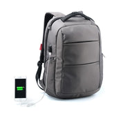 Men's Waterproof Backpack With External USB Charger