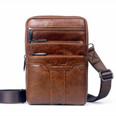 Genuine Cow Leather Men's Crossbody Bag