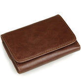 Men's Vertical Wax Leather Wallet