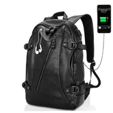 Men's Rock Style Backpack with USB Port