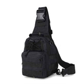 Black Multi Pocket Design Crossbody Bag