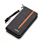 Elegant Long Denim Wallet for Men