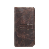 Vintage Genuine Leather Long Wallet for Men