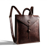 Men's Retro Leather Backpack