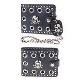 Men's Pirate Skull Chain Wallet