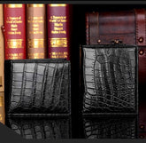 Classic Style Crocodile Leather Unisex Wallet