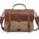 Men's Vintage Canvas Briefcase